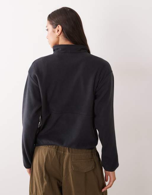 Columbia Sequoia Grove II half zip fleece in black, 4 of 4