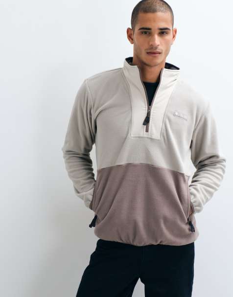 Columbia Sequoia Grove II half zip fleece in grey multi - view 1