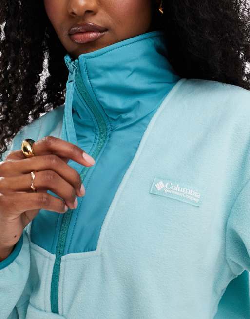 Columbia - Sequoia Grove - Pile blu con zip corta, 3 di 4