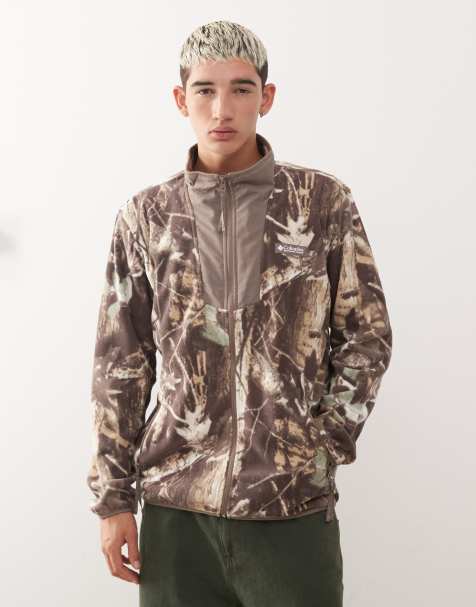 Columbia - Sequoia Grove - Polaire zippée imprimée - Taupe - view 1