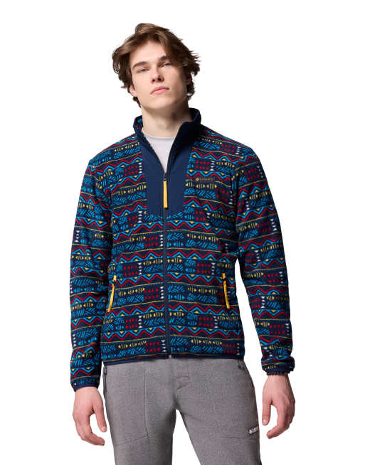 Columbia Sequoia grove printed full zip in blue