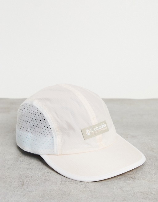 Columbia Shredder cap in light pink and white