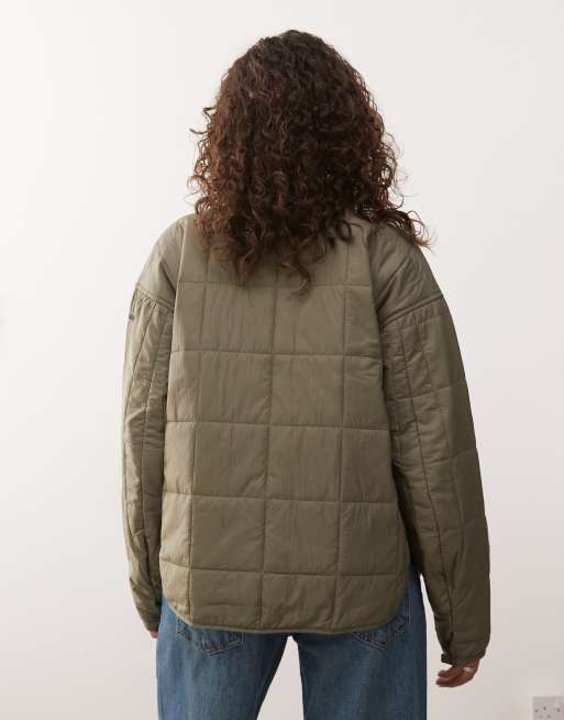 Columbia – Sienna Hill – Kakigrön, quiltad jacka, 4 av 4