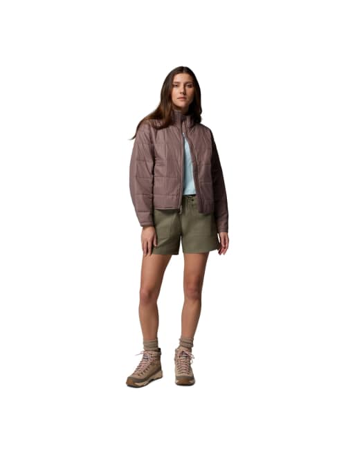 Columbia Sienna hill quilted jacket in brown, 4 of 4