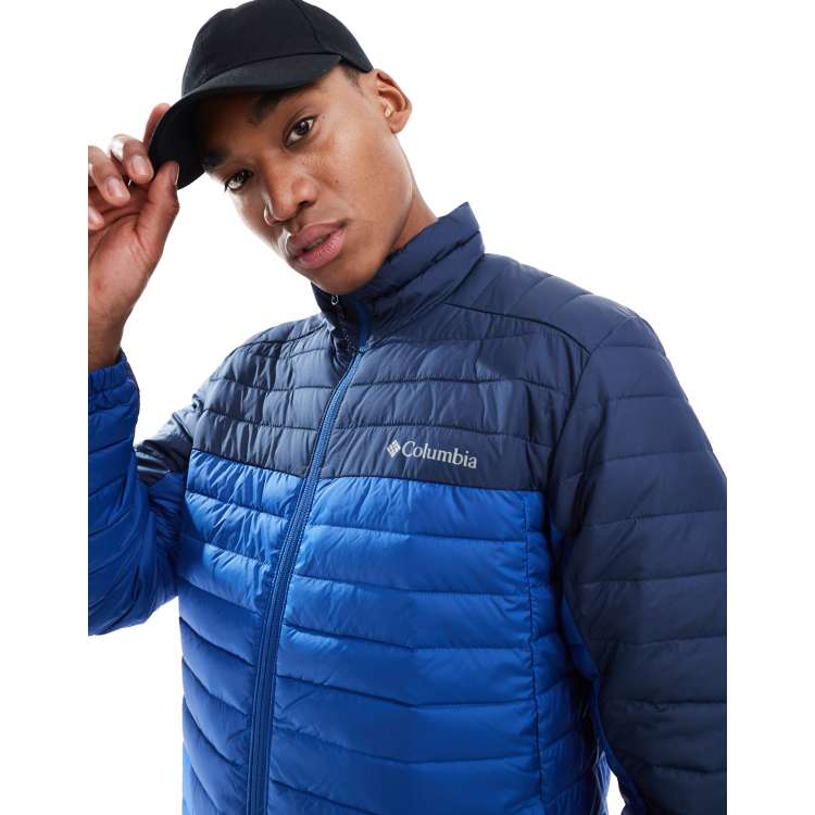 Columbia Silver Falls jacket in black and navy | ASOS