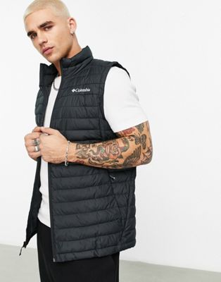 Columbia silver falls padded gilet in black