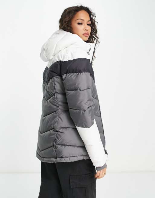 Columbia Ski Abbott Peak Giacca termica grigia e bianca ASOS