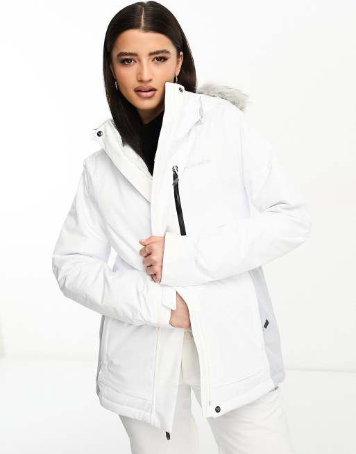 womens columbia faux fur hooded jacket