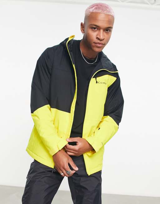 Black and yellow ski jacket best sale