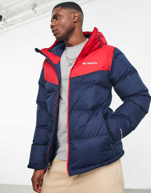 Columbia red store puffer jacket