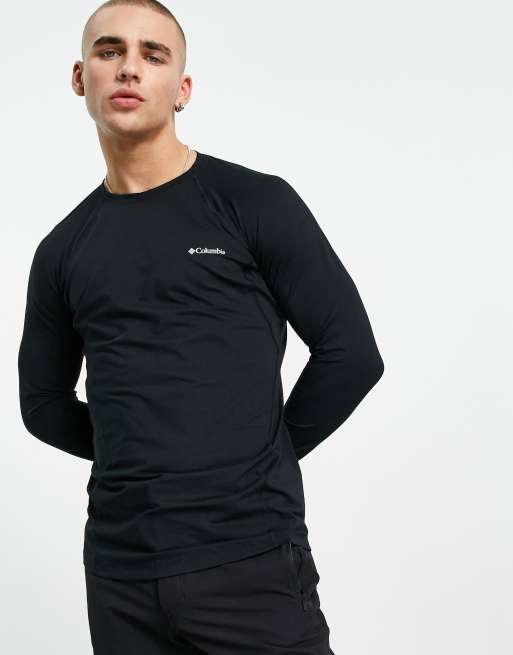 Columbia Ski midweight stretch long sleeve ski baselayer top in black