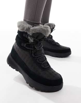 Columbia - Slopeside Peak Luxe - Schneestiefel in Schwarz und Graphitgrau