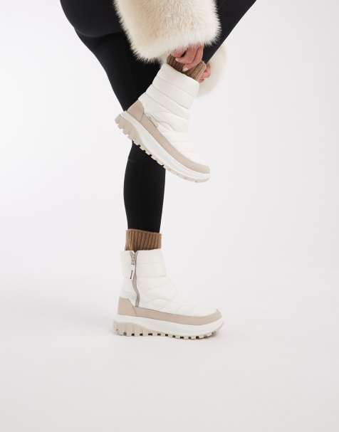 Columbia – Snowtrot – Stiefel in Weiß mit mittelhohem Schaft - view 1