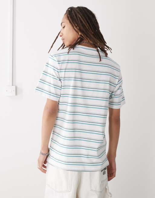 Columbia – Somer Slope II – Gestreiftes T-Shirt in Blau und Weiß, 4 von 4