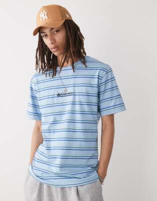 Somer Slope II - Gestreiftes T-Shirt in Blau Blau S