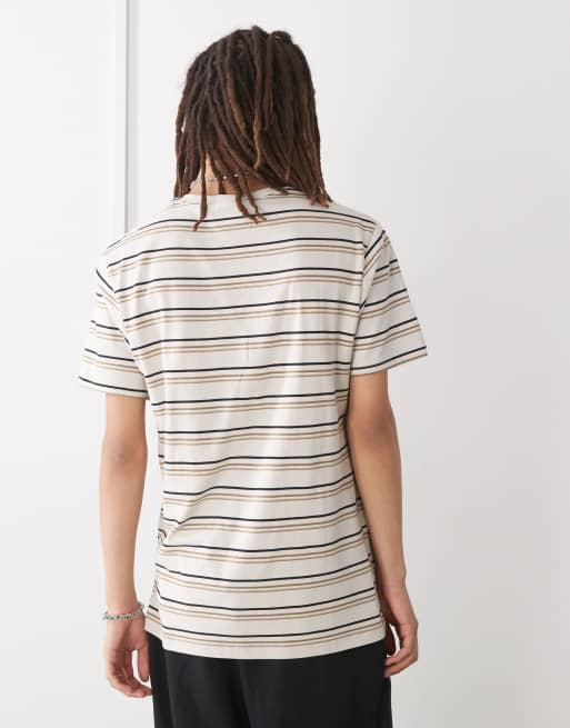 Columbia Somer Slope II striped  t-shirt in brown, 4 of 4