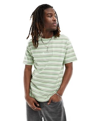 Columbia Somer Slope II striped t-shirt in sage green