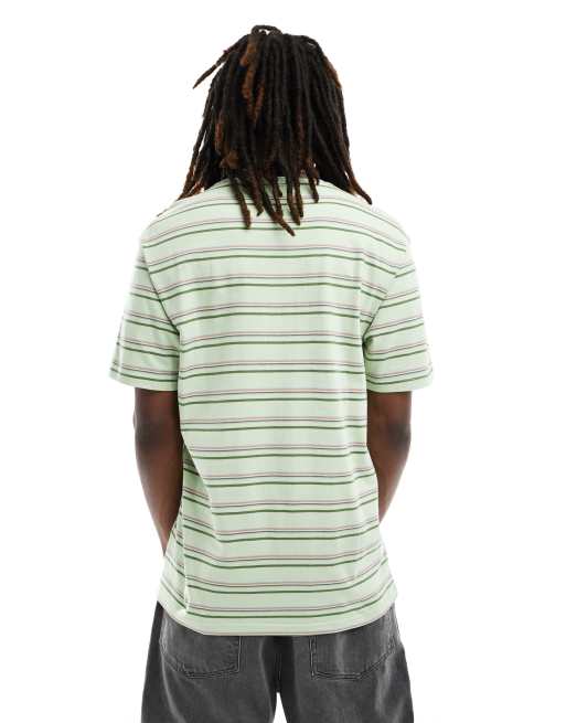 Columbia Somer Slope II striped t-shirt in sage green, 2 of 4