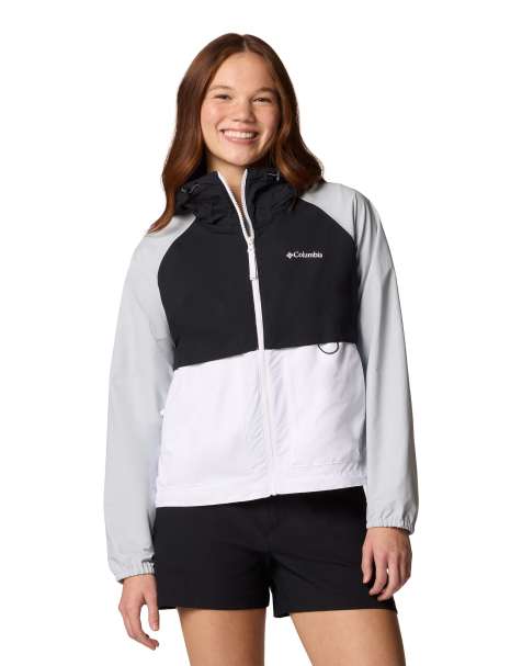 Columbia Spire valley windbreaker in white