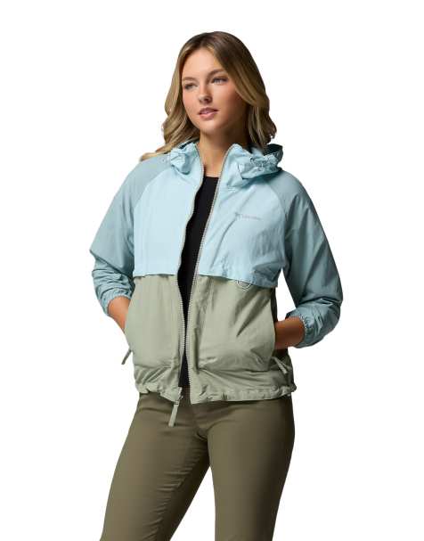 Columbia Spire valley windbreaker jacket in green - view 1