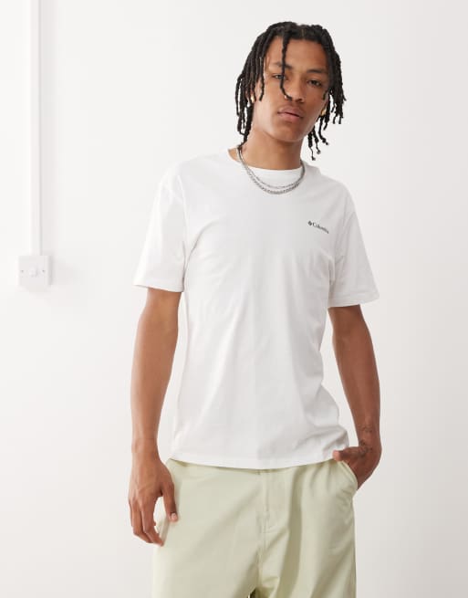 Columbia - Stark Creek - T-shirt met grafische print in wit, 4 van 4