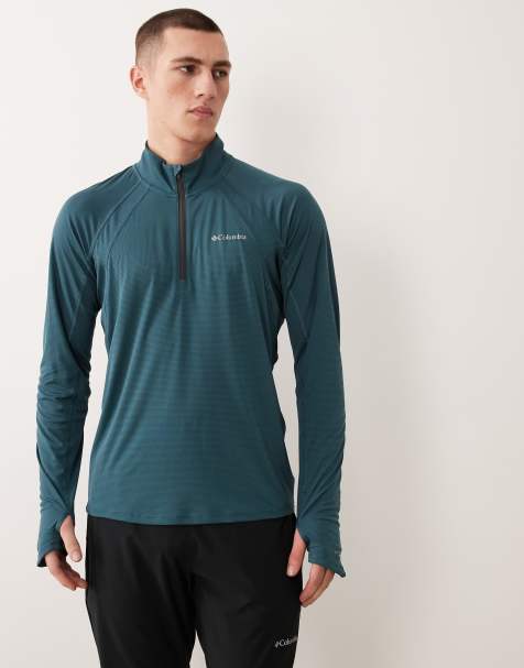 Columbia – Stealth Spring – Oberteil in Blau mit kurzem Reißverschluss - view 1