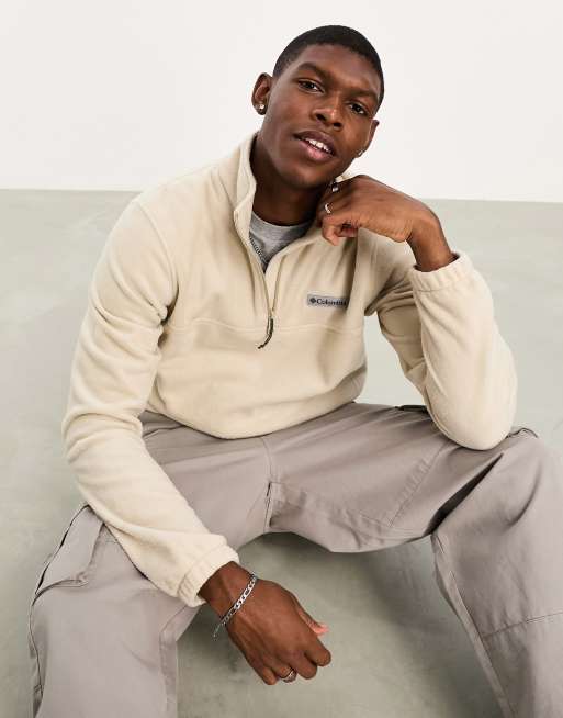 Columbia - Steens Mountain - Beige fleece-trøje med halv lynlås, 3 af 4