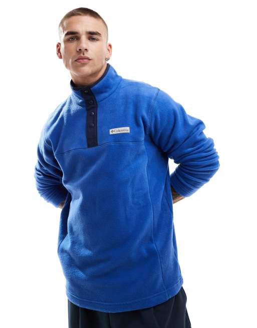 Columbia - Steens Mountain - Fleece met halve drukknoopsluiting bij de hals in blauw