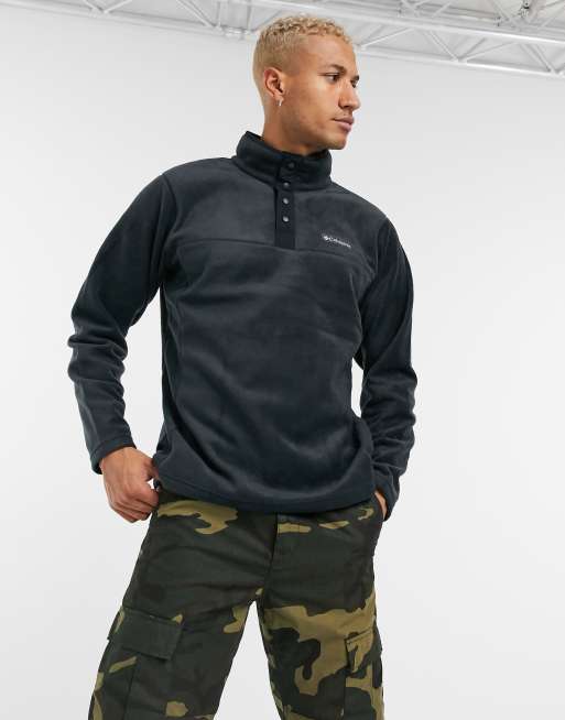 Columbia - Steens Mountain - Fleece met halve drukknoopsluiting bij de hals in zwart