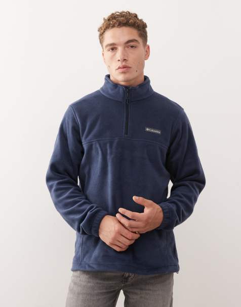 Columbia – Steens Mountain – Fleece-Oberteil in Marineblau mit kurzem Reißverschluss - view 1