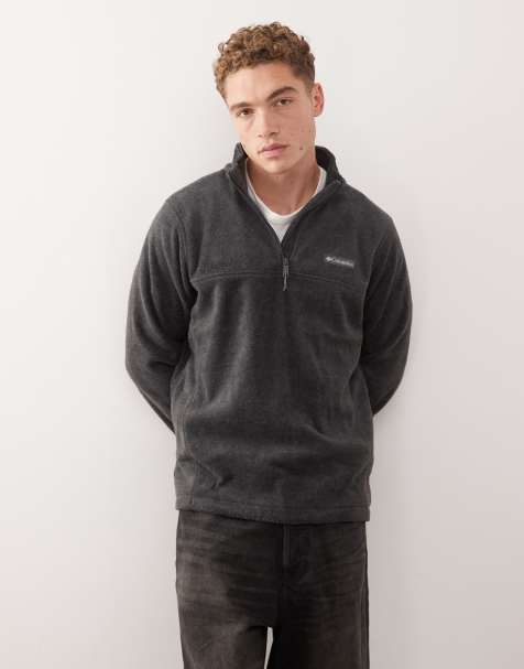 Columbia – Steens Mountain – Fleece-Sweatshirt in Anthrazit mit kurzem Reißverschluss - view 1