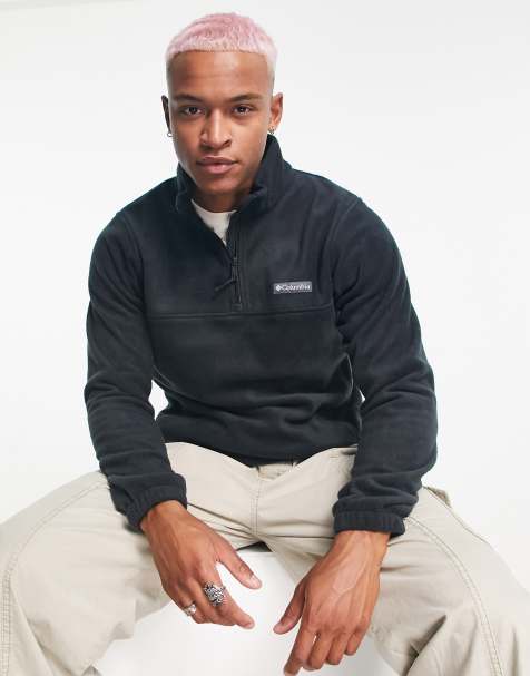 Columbia – Steens Mountain – Fleece-Sweatshirt in Schwarz mit kurzem Reißverschluss - view 1