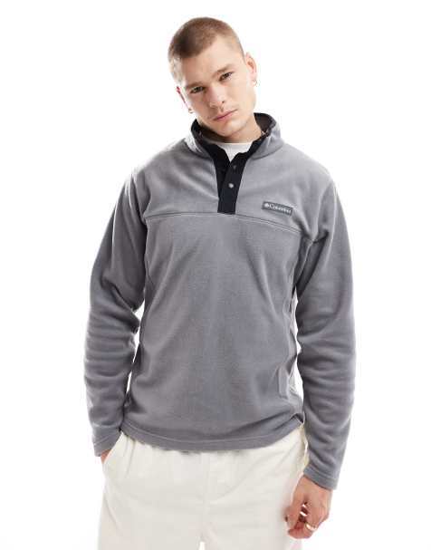 Columbia Steens Mountain half snap fleece in grey - view 1