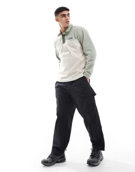 Columbia – Steens Mountain Half Snap II – Beige tjocktröja med tryckknappar vid halsen i polyfleece, 4 av 4