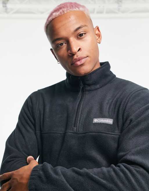 Columbia Steens Mountain half zip fleece in black | ASOS