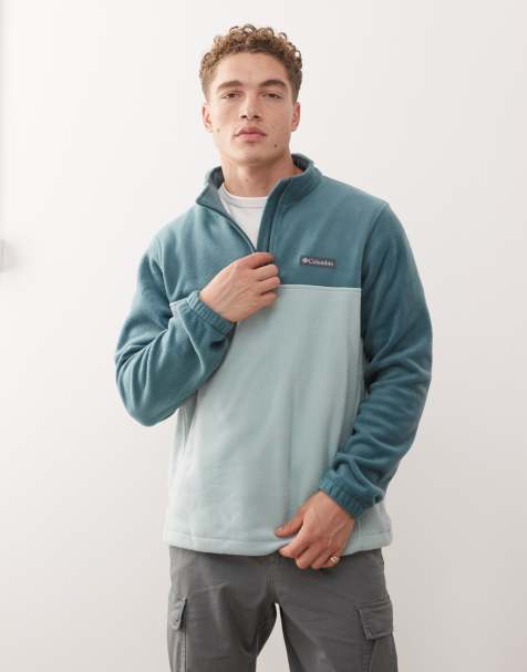Columbia Steens Mountain half zip fleece in blue - view 1