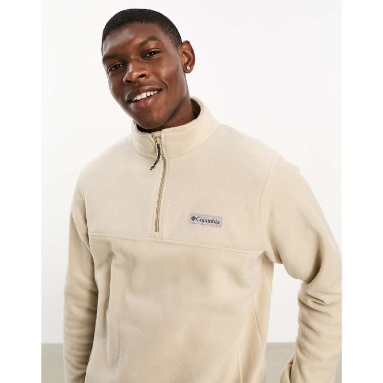 Columbia Steens Mountain half zip fleece in stone