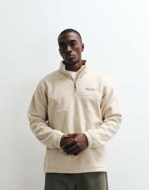 Columbia Steens Mountain half zip fleece in stone