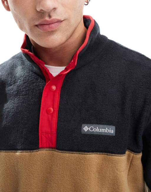 Columbia - Steens Mountain II - Brun fleece med halv knapstolpe med trykknapper, 2 af 4