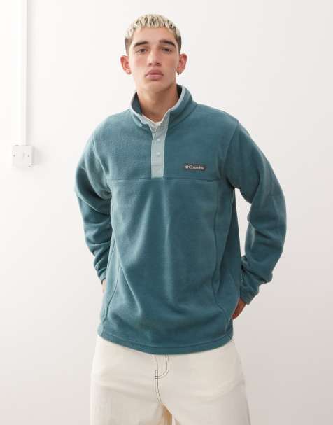 Columbia - Steens Mountain II - Fleece met halve drukknoopsluiting in blauw - view 1