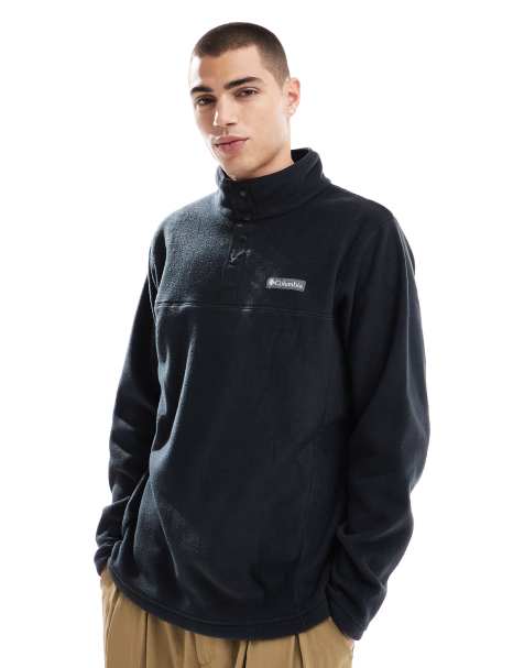 Columbia - Steens Mountain II - Fleece met halve drukknoopsluiting in zwart - view 1