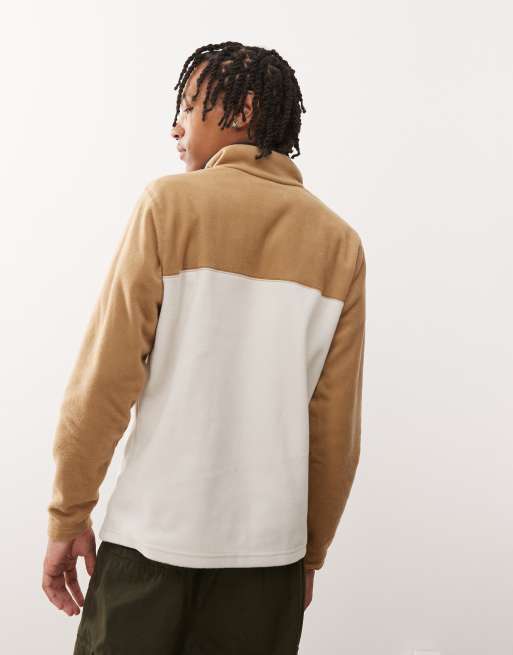 Columbia - Steens Mountain II - Pile beige e cuoio con abbottonatura parziale a pressione, 3 di 4