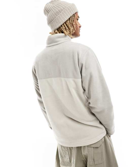 Columbia – Steens Mountain – Mörkbeige fleecejacka med tryckknappar upptill, 4 av 4