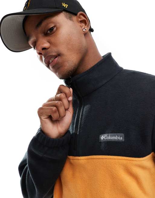 Columbia - Steens Mountain - Orange fleece-trøje med halv lynlås, 3 af 4
