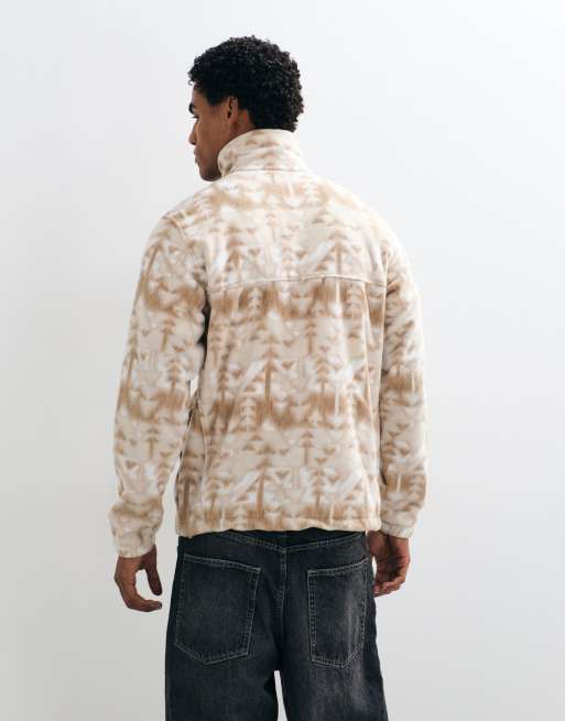 Columbia Steens Mountain printed fleece in beige, 4 of 5