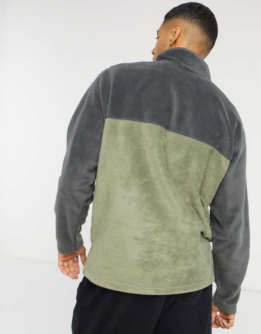 Columbia steens mountain snap button fleece in green new arrivals