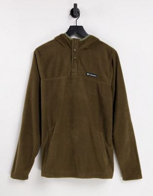 Columbia Steens Mountain snap neck hoodie in green