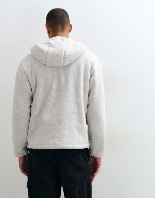 Columbia Street Tech CSC fleece hoodie in beige, 4 of 5