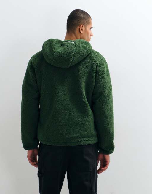 Columbia Street Tech CSC fleece hoodie in green, 3 of 5