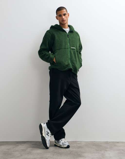 Columbia Street Tech CSC fleece hoodie in green, 4 of 5